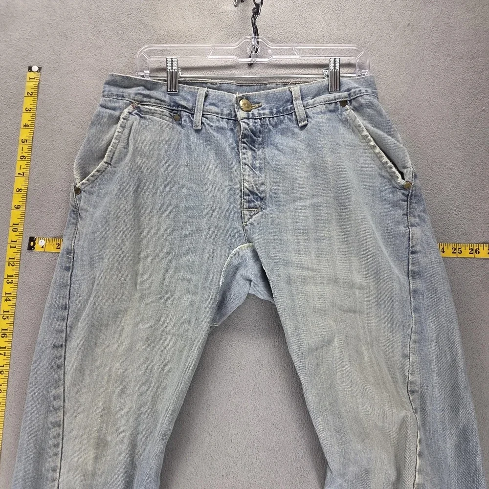 Vintage Levis Engineered Jeans Mens 32x32 Blue Light Wash Twisted Zip Fly
